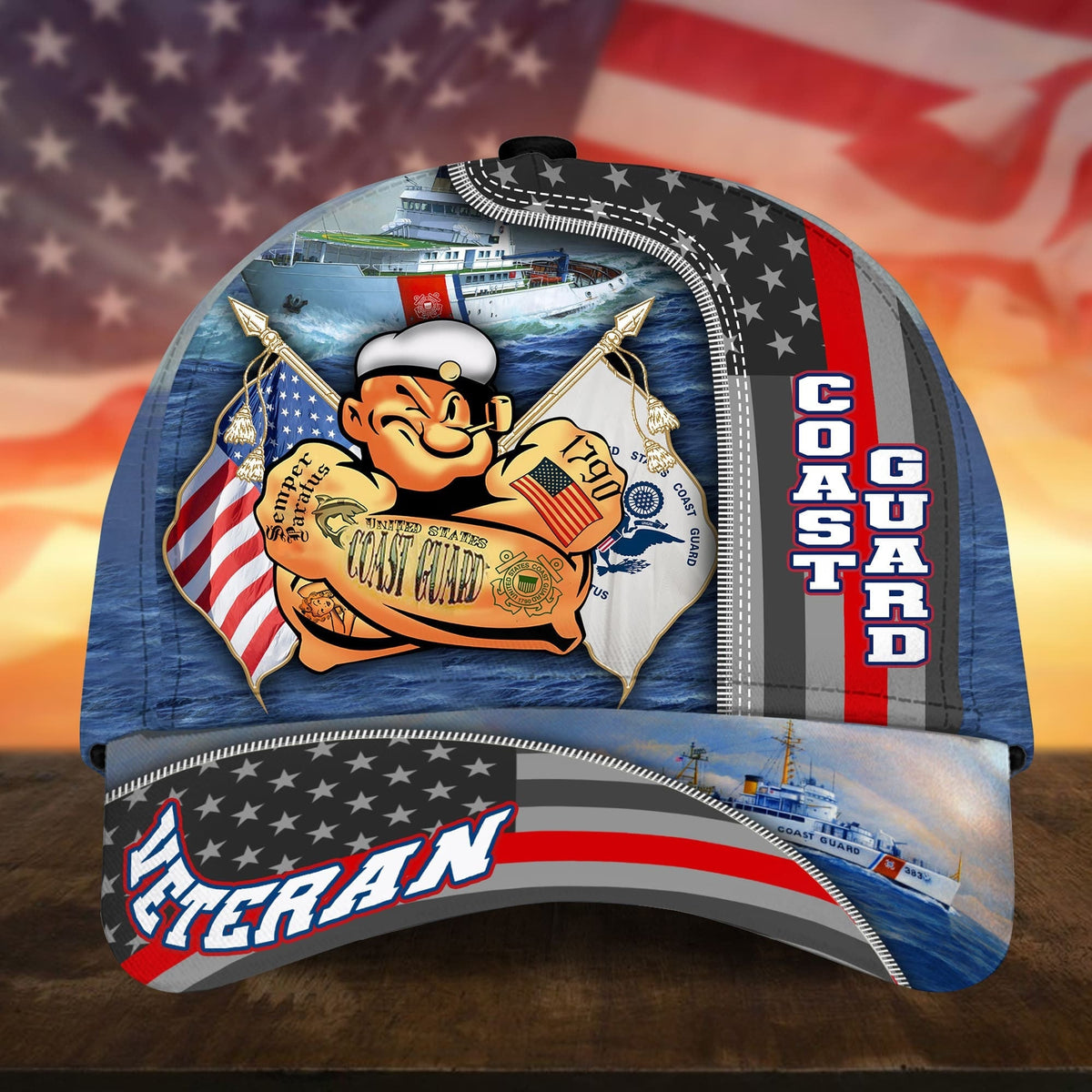 BlueJose Premium Proudly Served US Veteran Cap