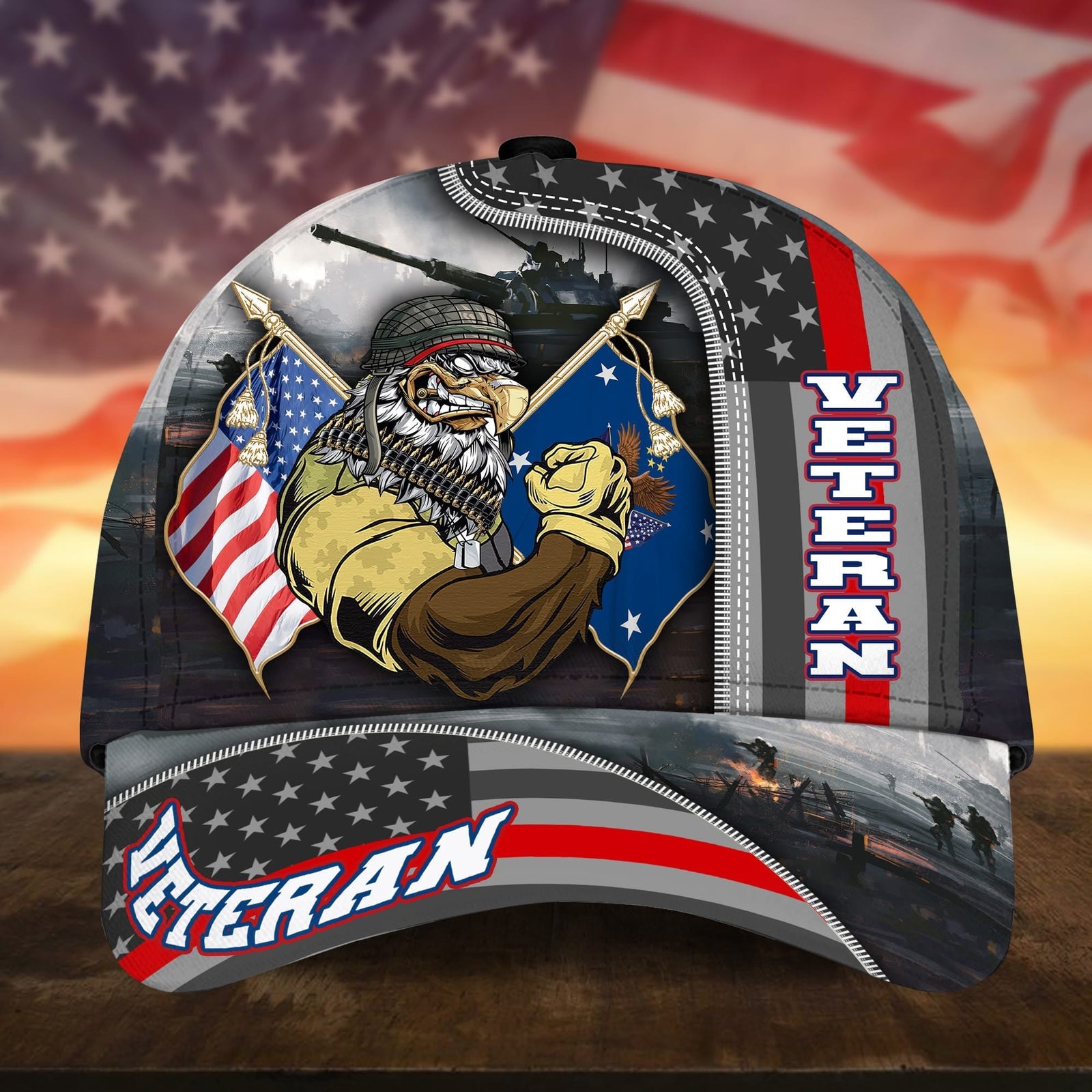 BlueJose Premium Proudly Served US Veteran Cap