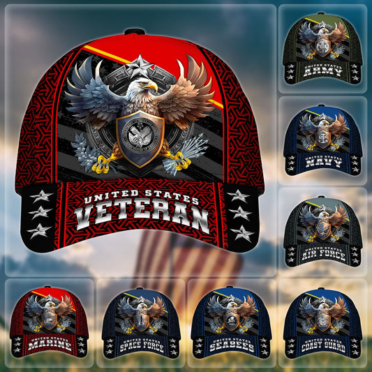 BlueJose Premium Eagle US Veteran Cap APVC260701