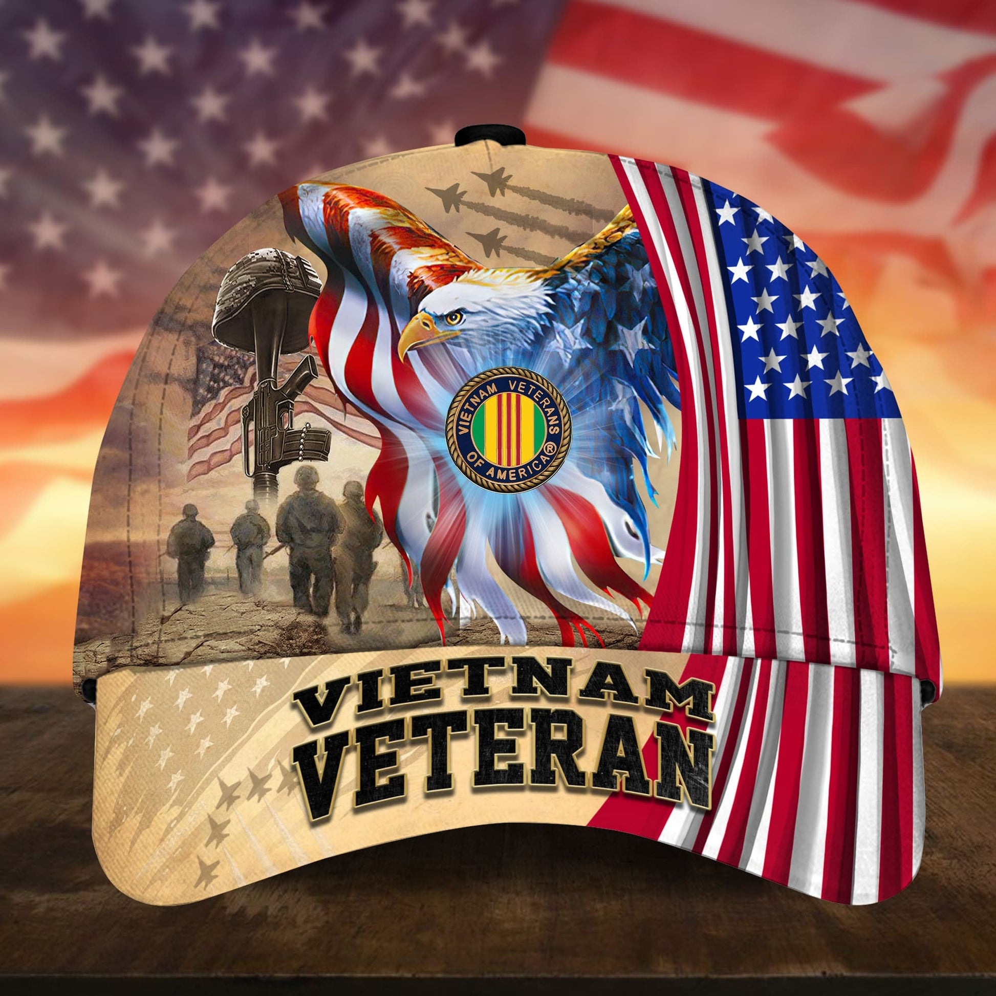 BlueJose Premium Honoring All Who Served US Veteran Cap APVC010801