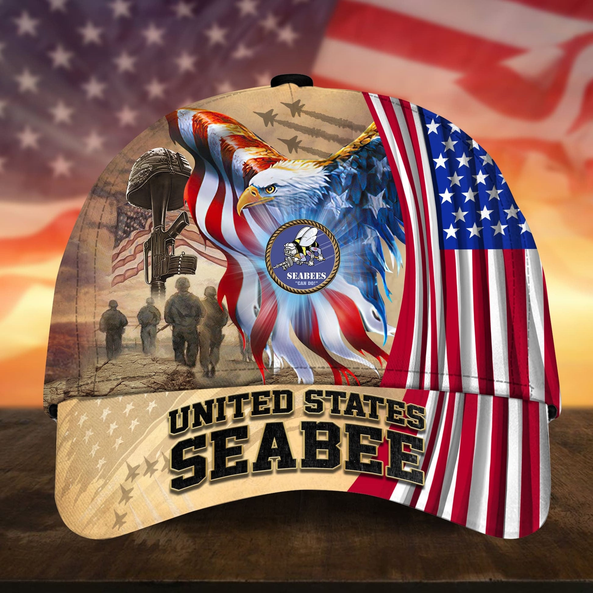 BlueJose Premium Honoring All Who Served US Veteran Cap APVC010801