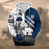 BlueJose Premium Honoring All Who Served US Veteran Zip Hoodie