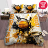 BlueJose Personalized Basketball Court And Ball Artwork Custom Name Duvet Cover Bedding Set