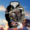 BlueJose Premium Eagle US Veteran Zip Hoodie