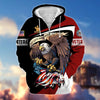 BlueJose Premium Eagle US Veteran Zip Hoodie