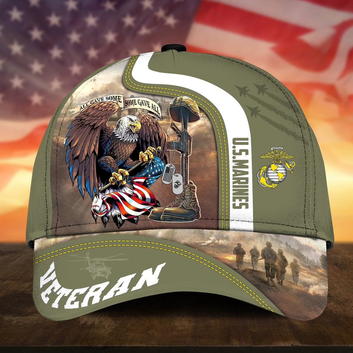 BlueJose Premium All Gave Some Some Gave All US Veteran Cap