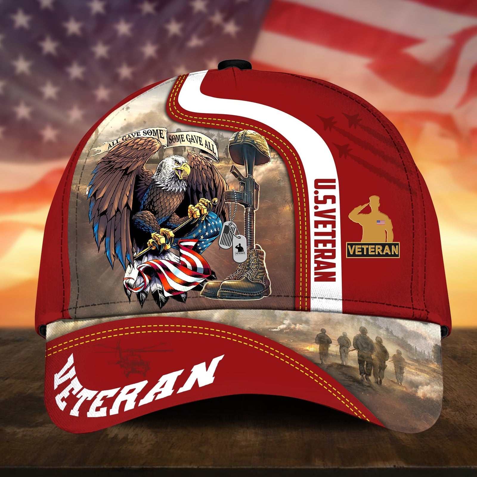 BlueJose Premium All Gave Some Some Gave All US Veteran Cap