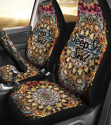 BlueJose Jeepsy Soul Tie Dye Art Automotive Car Seat Cover