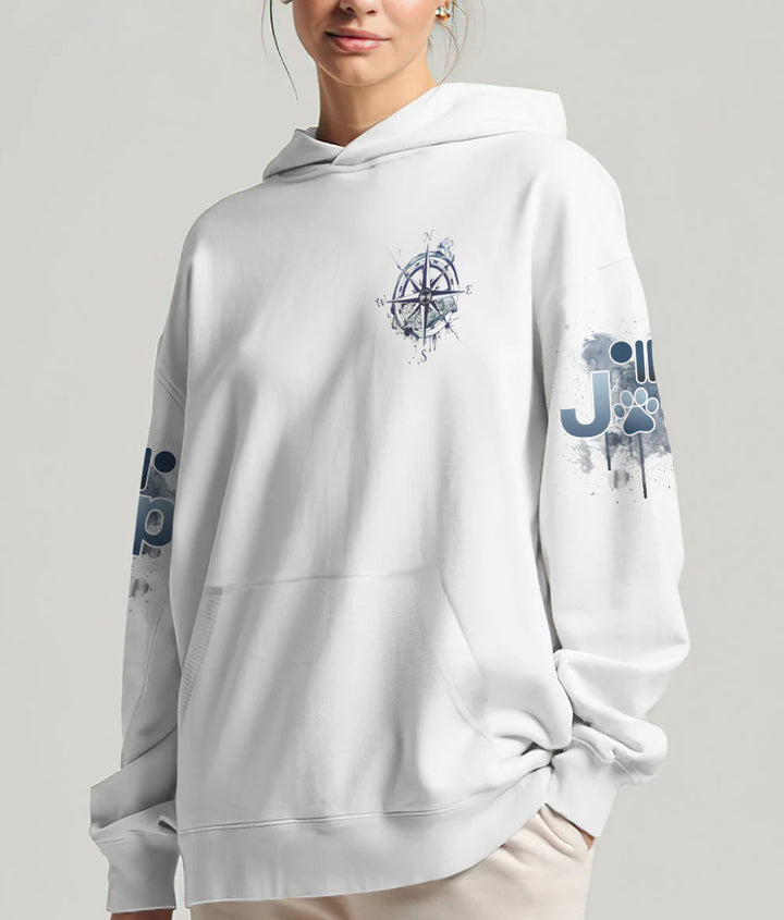 BlueJose Jeep Life Compass Dog Paw Hoodie