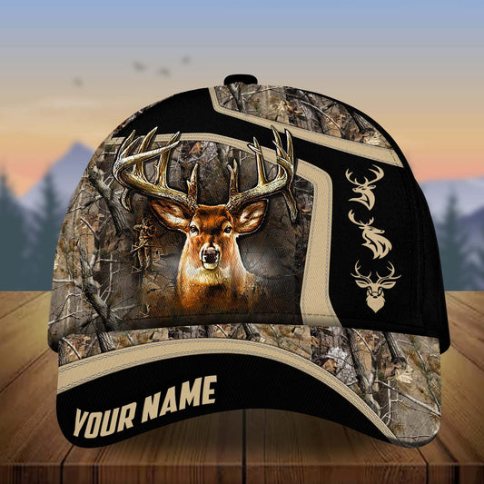 BlueJose Premium Deer Hunting Collab Artist  Multicolor Pattern Personalized Cap