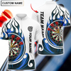 BlueJose Fire Blaster Darts Personalized Name, Team Name Shirt (4 Colors)