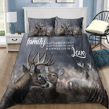 Bluejose Deer Lovers Romantic Bedding Set