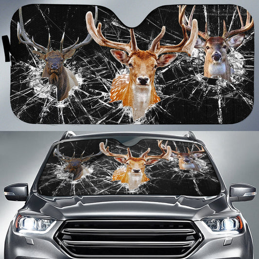 BlueJose Deer  All Over Printed 3D Sun Shade