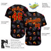 BlueJose Custom 3D Pattern Halloween Skulls And Palm Leaves Baseball Jersey