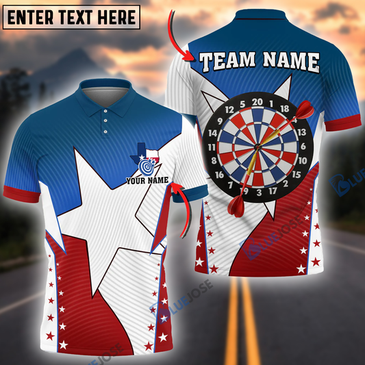 BlueJose Texas Darts Eagle Personalized Name, Team Name Shirt