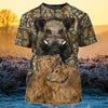 BlueJose Wild Boar Hunting All Over Printed 3D Shirts