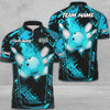 BlueJoses Bowling And Pins Abstract Grunge Break Multicolor Personalized Name, Team Name 3D Shirt