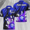 BlueJoses Bowling And Pins Abstract Grunge Texture Multicolor Personalized Name, Team Name 3D Shirt