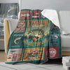 BlueJose Fishing Paradise I Like Fishing Blanket