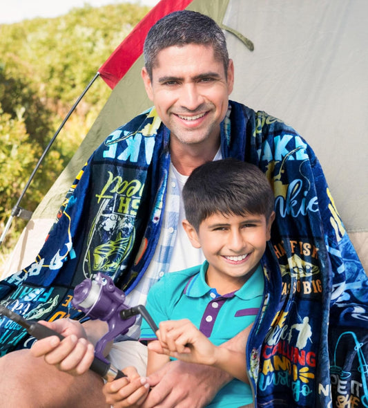 BlueJose I'd Rather Be Fishing Blanket