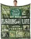 BlueJose Fishing Life Vintage Blanket