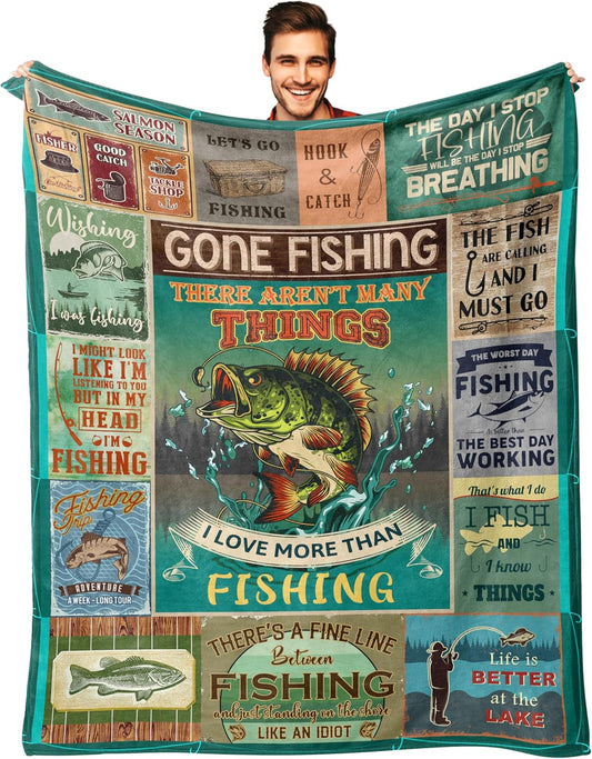 BlueJose Gone Fishing There Aren't Many Things I Love More Than Fishing Blanket