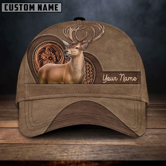 BlueJose Deer Hunting Heart Personalized Cap