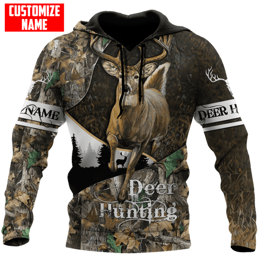 BlueJose Personalized Deer Hunting Camo Autunm 3D Shirts