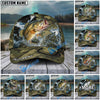 BlueJose Fishing Camo Predator Fish Design Personalized Cap (13 Breeds)