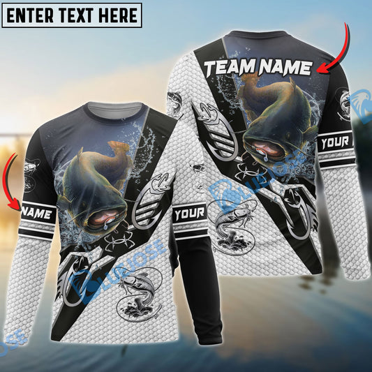 Bluejose Catfish Fishing Target Locked Custom Name & Team Name 3D Shirts