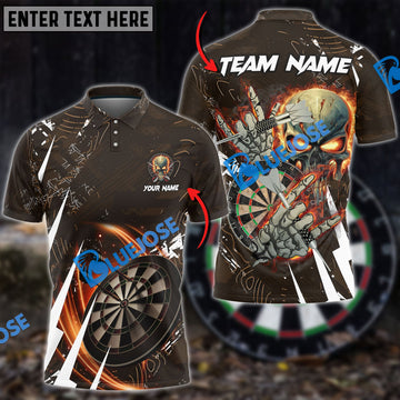 BlueJose Darts Skull Of Punishment Personalized Name, Team Name 3D Shirt (6 Colors)