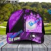 BlueJose Golf Abstract Grunge Texture XX Personalized Name Cap (4 Colors)