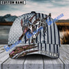 BlueJose Hunting Deer Punisher Skull Metal American Flag Camo Pattern Multicolor Personalized Cap