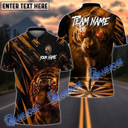 BlueJoses Darts Tiger King Of Jungle Customized Name, Team Name 3D Shirt