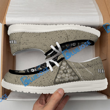 BlueJose Eagle Retro American Flag Billiard White Canvas Loafer Shoes