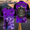 BlueJose Darts Skull Joker Personalized Name, Team Name Shirt (4 Colors)