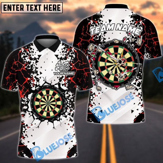 BlueJose Darts Shattering Break Wall Personalized Name, Team Name Shirt (4 Colors)