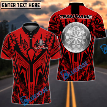 BlueJose Darts Silver Grimlock Multicolor Options Personalized Name Shirt (4 Colors)