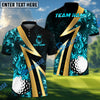 BlueJose Golf Golden Heat Customized Name, Team Name 3D Shirts (4 Colors)