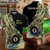 BlueJose Billiards Ball 8 Flame Camo Personalized Name Shirt (4 Colors)