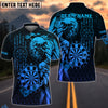 BlueJose Darts Viking Raven Personalized Name, Team Name Shirt (4 Colors)