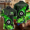 BlueJose Billiards 8 Ball Double Fire Personalized Name Shirt (4 Colors)