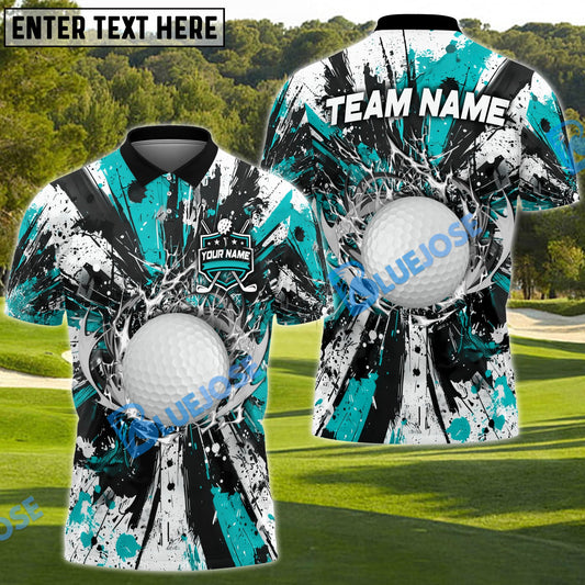 BlueJose Golf Graffiti Boom Customized Name, Team Name 3D Shirts (4 Colors)