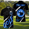 BlueJose Golf Lightning Luxury Ball Customized Name, Team Name 3D Shirts (4 Colors)