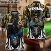 BlueJose Billiards 8-Ball Fire Spike Personalized Name Shirt (4 Colors)