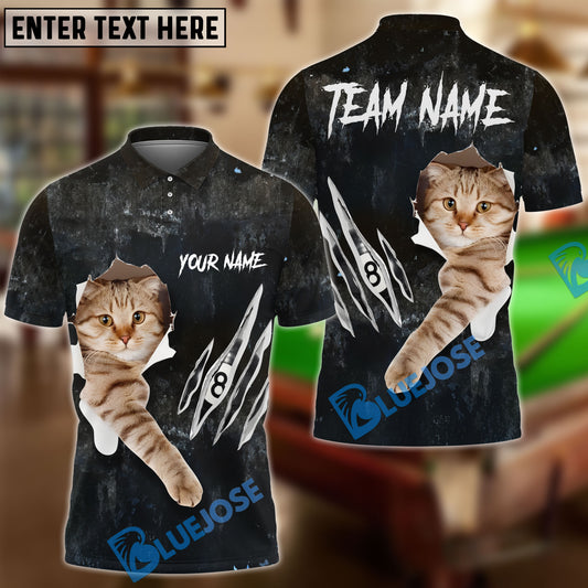 BlueJose Billiards Ball 8 Cat Mew Personalized Shirt (2 Colors)