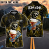 BlueJose Darts Fire Skull Beer Personalized Name, Team Name Shirt (6 Colors)