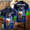 BlueJose Darts Fire Skull Beer Personalized Name, Team Name Shirt (6 Colors)