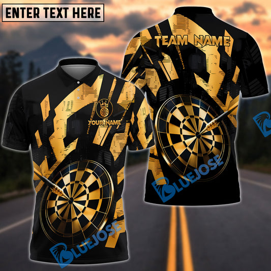 BlueJose Darts Golden Precision Personalized Name, Team Name Shirt (6 Colors)