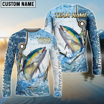 Bluejose Tuna Fishing Golden Hook Graphic Sport Custom Name & Team Name 3D Shirts